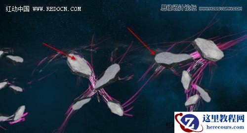 Photoshop使用画笔工具制作绚丽艺术字