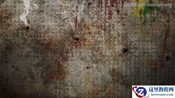 Photoshop制作复古风格的3D立体字教程