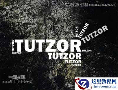 Photoshop制作肮脏泥土字教程