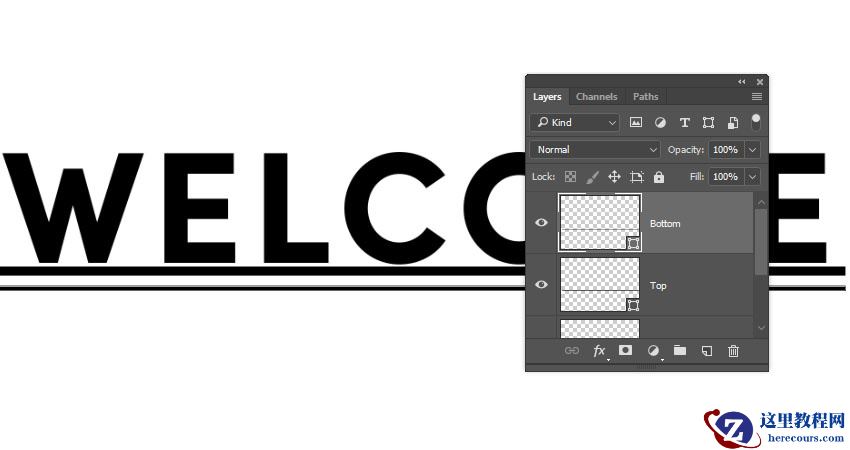 Photoshop制作3D立体风格的矩阵LED字体