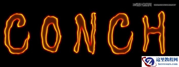 Photoshop制作火焰燃烧的文字效果