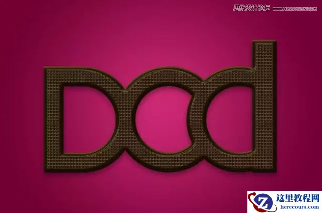 Photoshop巧用图层样式制作巧克力艺术字