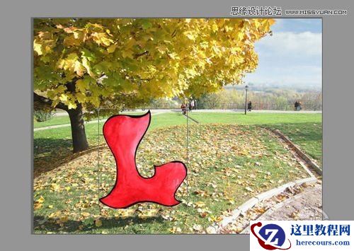 Photoshop制作超酷的秋季风格立体字