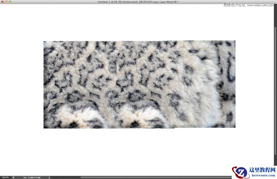 Photoshop制作动物毛发效果的艺术字教程