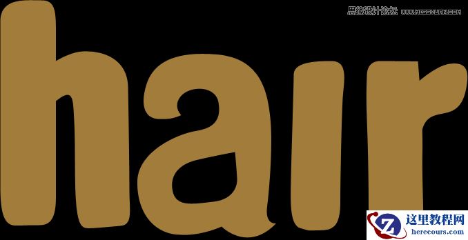 Photoshop制作可爱立体效果的毛发字