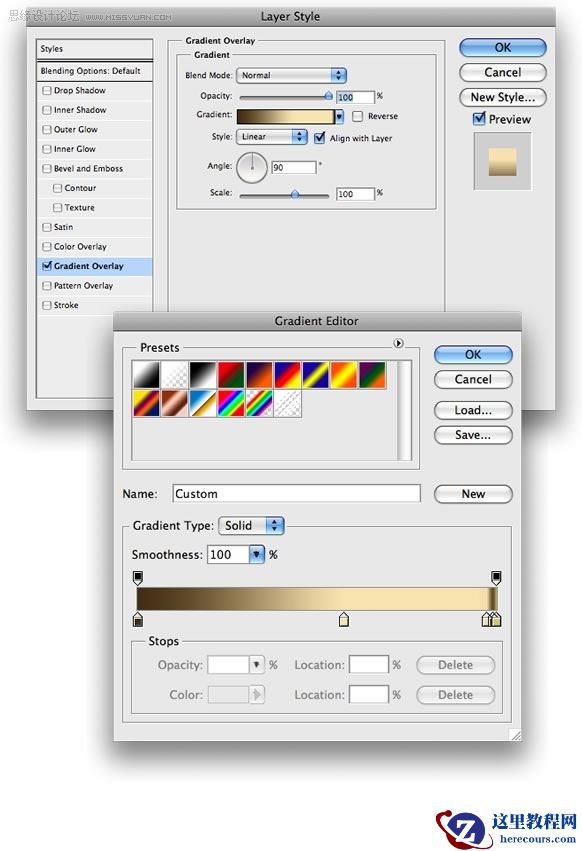 Photoshop制作金属文字效果教程