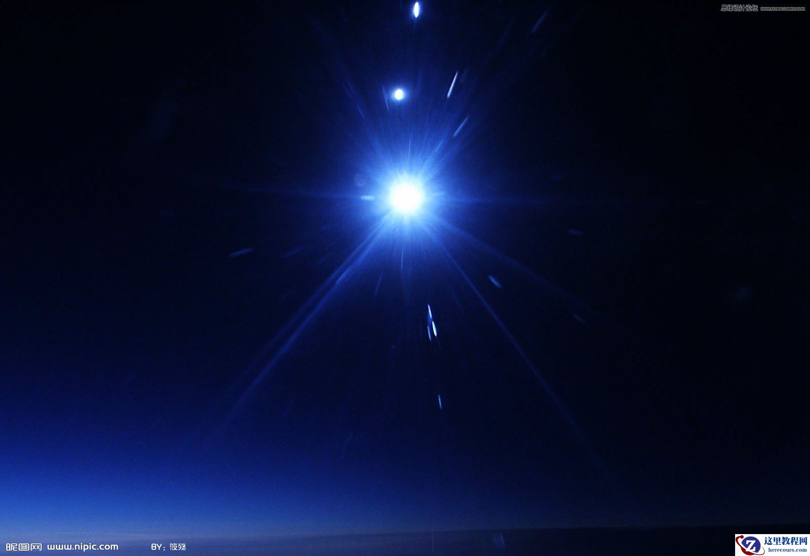 Photoshop制作灯泡效果光感艺术字教程