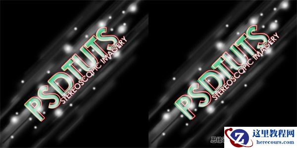 Photoshop制作流星霓虹光影文字效果