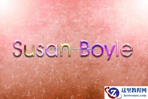 Photoshop制作一款彩色糖果文字教程