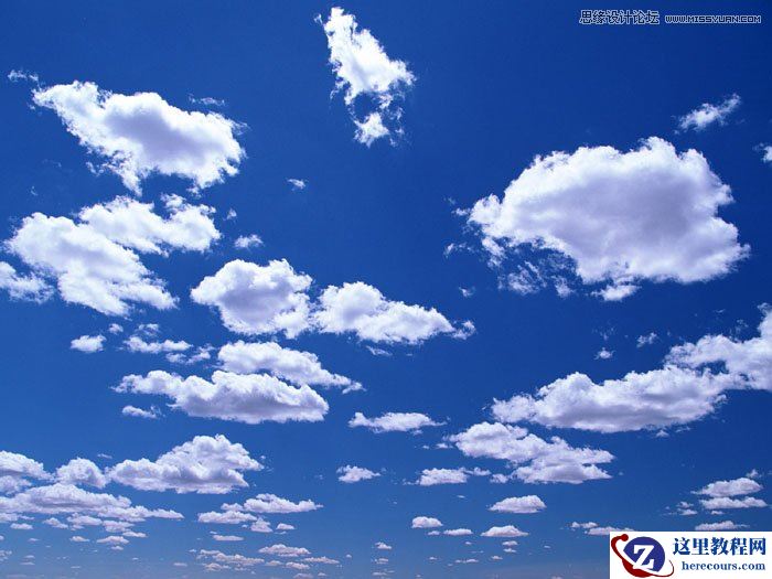 Photoshop制作时尚大气的云朵艺术字教程