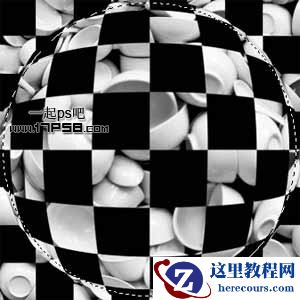 Photoshop制作支离破碎的球体效果