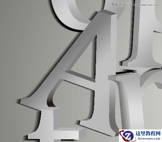 Photoshop绘制超酷3D质感字体效果