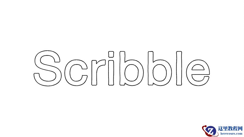 Photoshop制作手绘风格的涂鸦艺术字教程