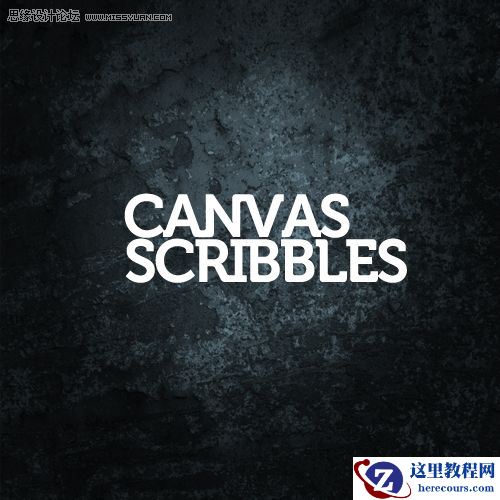 Photoshop设计一款锈渍金属文字