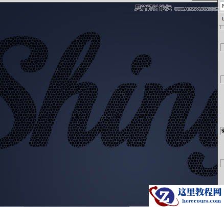 Photoshop制作由圆点组成的彩色艺术字教程