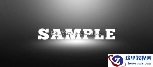 Photoshop制作彩虹立体文字教程