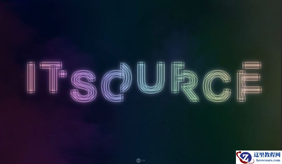 Photoshop制作霓虹光效主题的艺术字