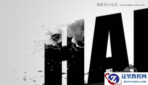 Photoshop制作血迹喷溅效果的艺术字