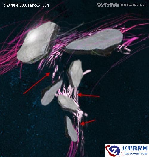 Photoshop使用画笔工具制作绚丽艺术字