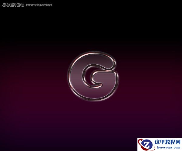 Photoshop创建一个俏皮的玻璃文字效果