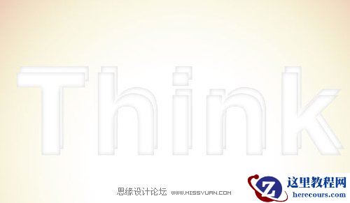 Photoshop制作清新活力的立体文字教程