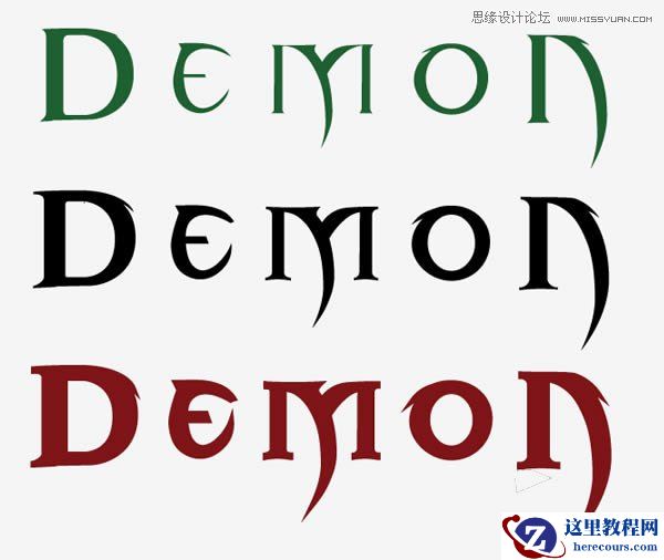 Photoshop制作暗黑破坏神游戏字体教程