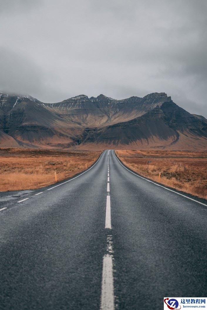 公路文字:用PS制作公路上的逼真文字