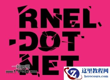 Photoshop制作逼真破碎字体效果