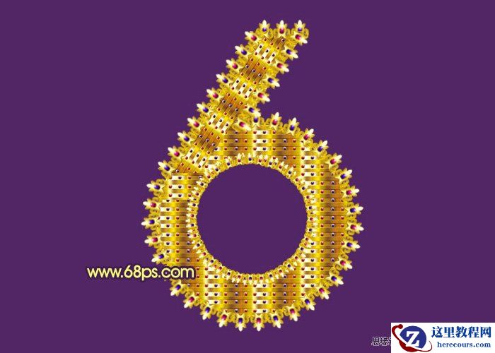 Photoshop打造逼真的布纹字体教程