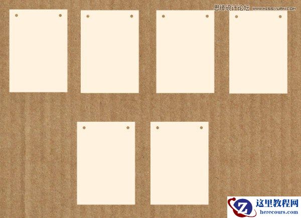 Photoshop制作卡片式镂空艺术字教程