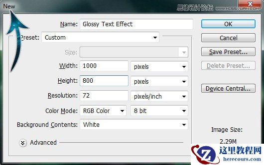 Photoshop制作星云背景抽象纹理文字效果