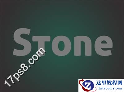 Photoshop制作3D效果的石头字教程