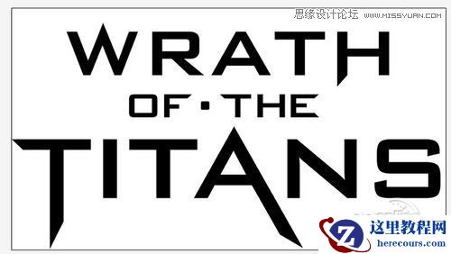 Photoshop制作诸神之怒海报艺术字教程