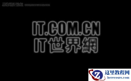 Photoshop制作炫酷的光线文字效果