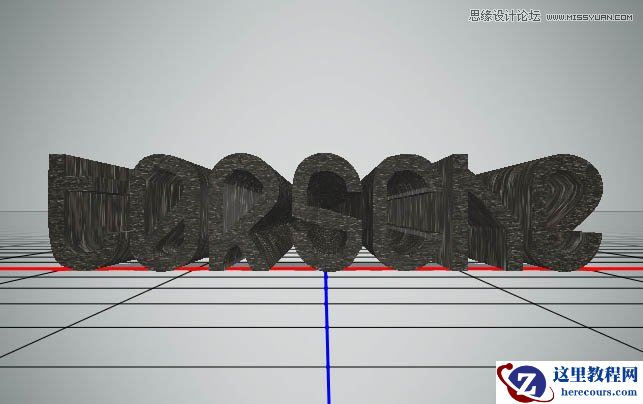 Photoshop巧用3D工具制作个性纹理艺术字