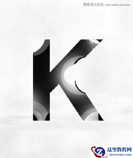 Photoshop制作黑白风格的抽象艺术字教程