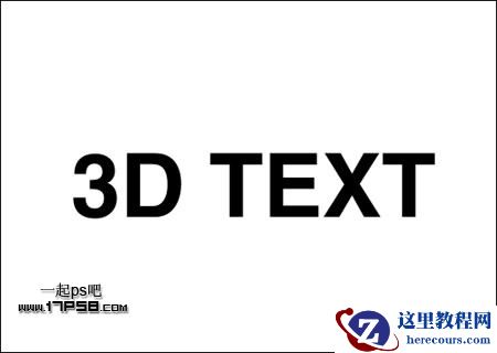 Photoshop制作绿色的3D立体字教程