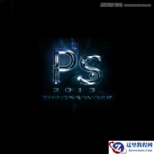 Photoshop打造超强质感金属文字效果