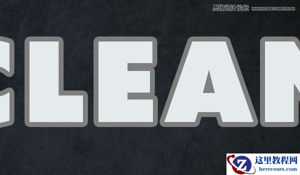 Photoshop制作银色质感的3D立体字教程