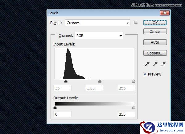 Photoshop制作个性的牛仔布纹艺术字教程