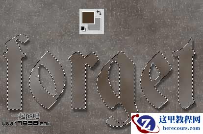 Photoshop制作破旧金属字教程