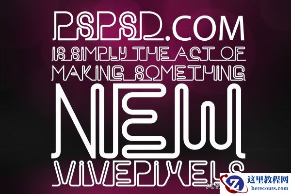 Photoshop制作漂亮的霓虹灯字体