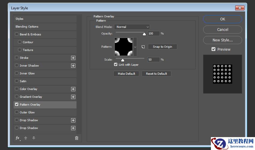 Photoshop制作3D立体风格的矩阵LED字体