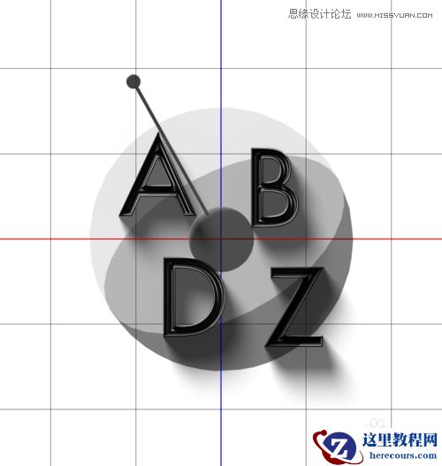 Photoshop制作生动逼真的字体阴影效果