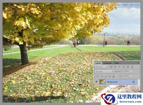 Photoshop制作超酷的秋季风格立体字