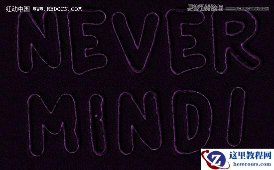 Photoshop使用滤镜制作颓废风格的描边字