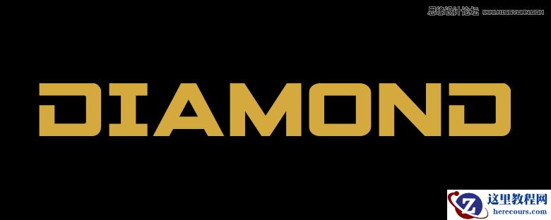 Photoshop制作金属质感的纹理艺术字