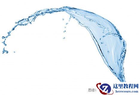 Photoshop制作奇趣的水花艺术字