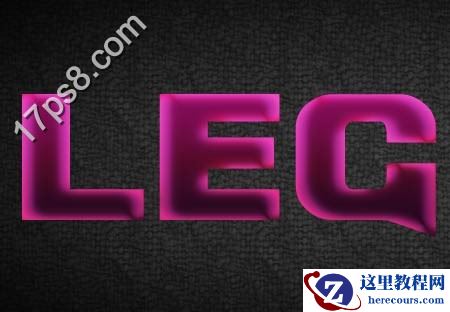 Photoshop制作质感的的3D金属字