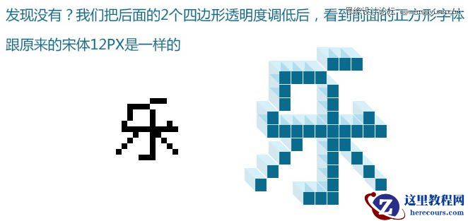 Photoshop制作立体效果的像素艺术字